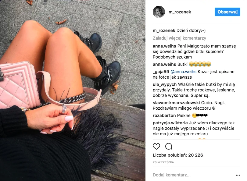 Stylizacja dnia Małgorzaty Rozenek-Majdan