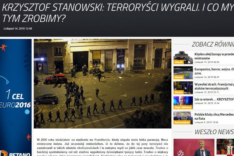 Artykuł Krzysztofa Stanowskiego.