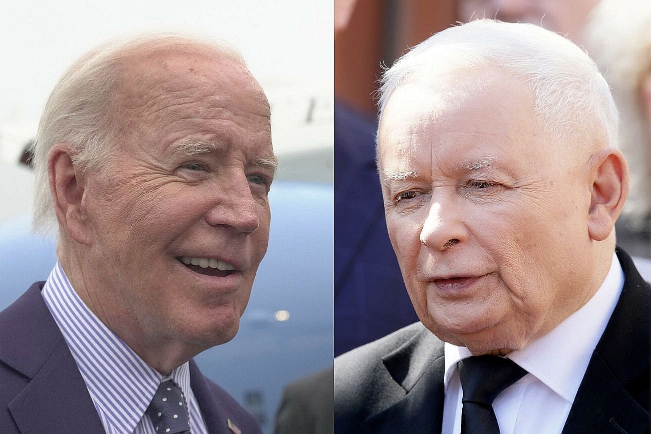 Joe Biden i Jarosław Kaczyński