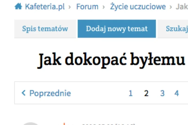 Wątek na kobiecym forum