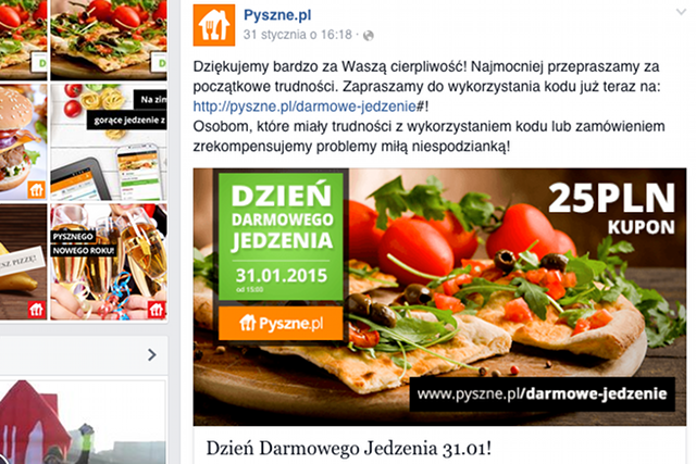 Problemy Pyszne.pl i Pizza Portal