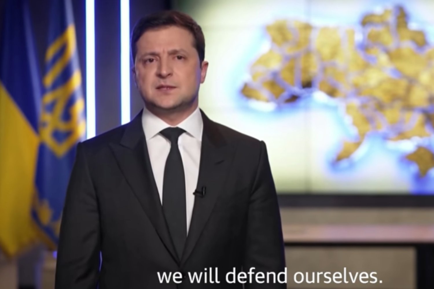 Prezydent Ukrainy 24 lutego 20222 roku.