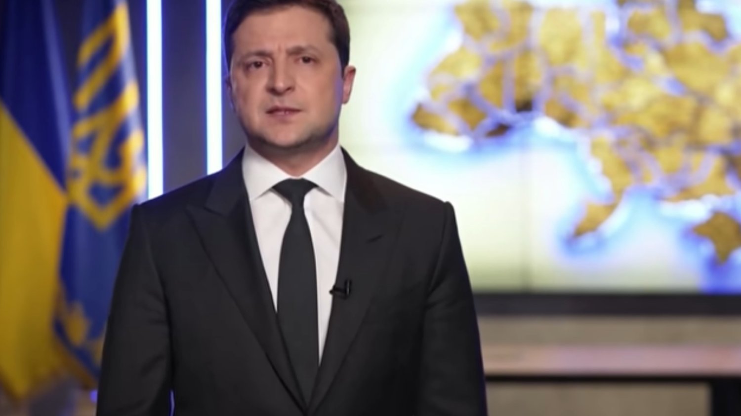 Prezydent Ukrainy 24 lutego 20222 roku.