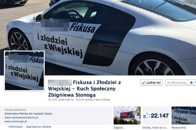 Lista telefonów do dziennikarzy została opublikowana na facebookowym profilu Zbigniewa Stonogi