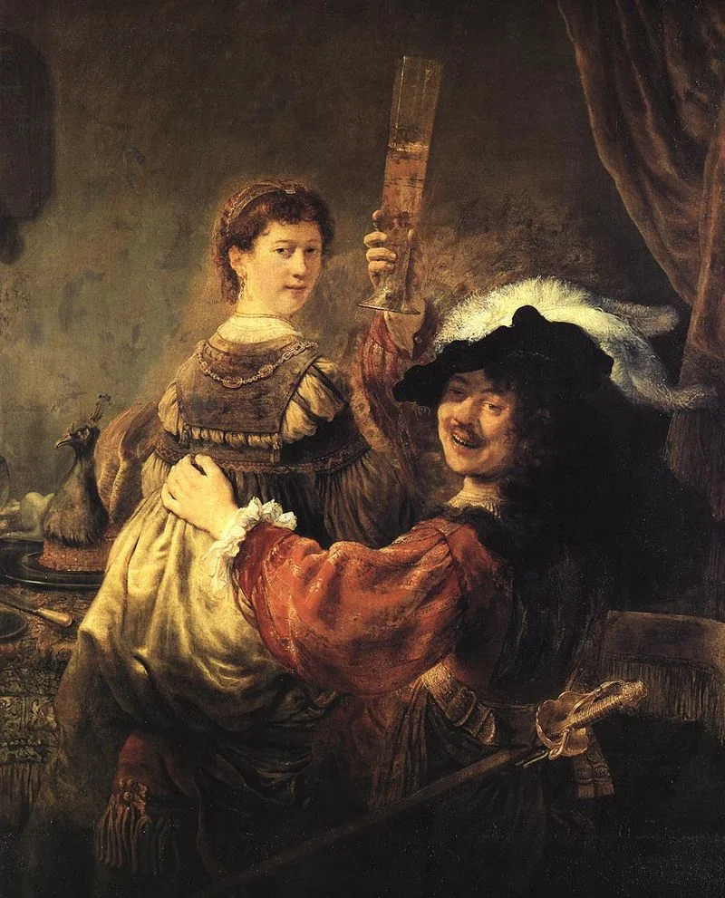 Rembrandt, Powrót syna marnotrawnego ( Autoportret z Saskią).