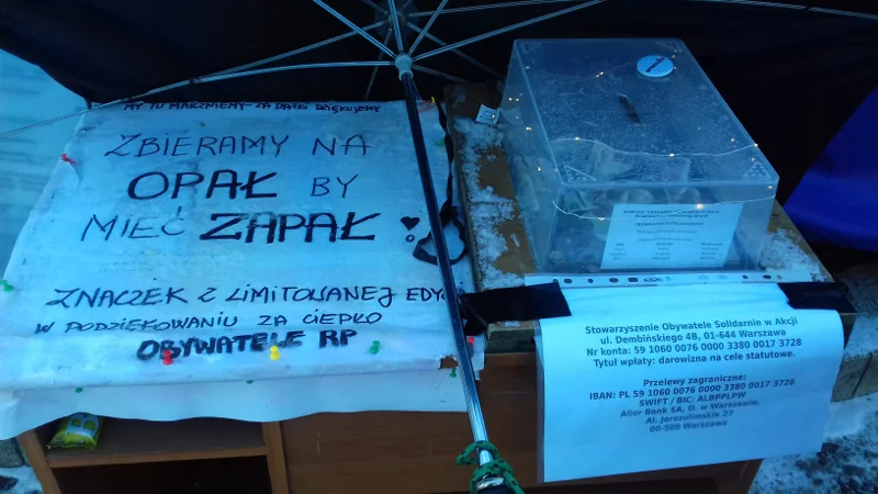 Zbiórka na ogrzewanie