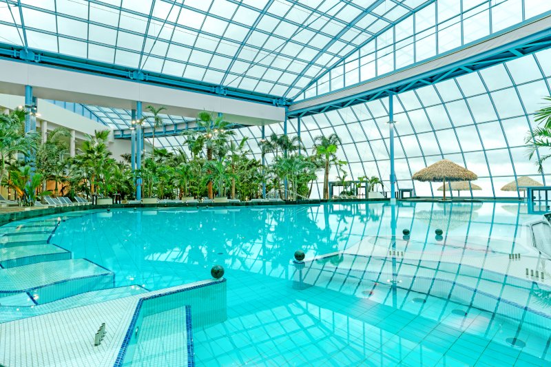 Tak prezentuje się od wewnątrz największy, zadaszony park wodny w Europie.