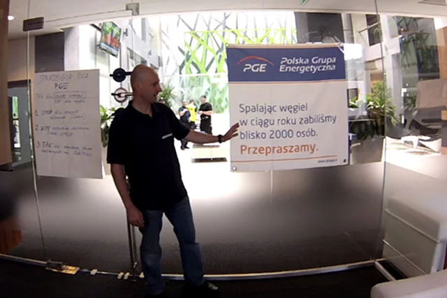 Dyrektor polskiego oddziału Greenpeace'u w gabinecie prezesa PGE