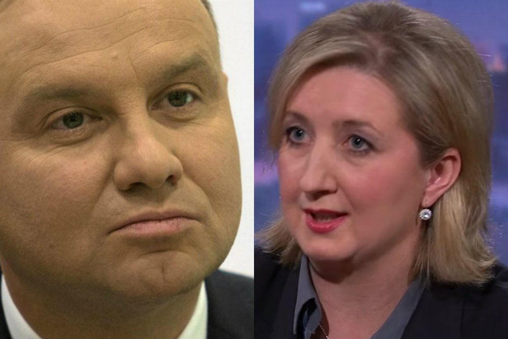 Rosalia Romaniec, dziennikarka Deutsche Welle, zadawała trudne pytania Andrzejowi Dudzie na Forum Polsko-Niemieckim.