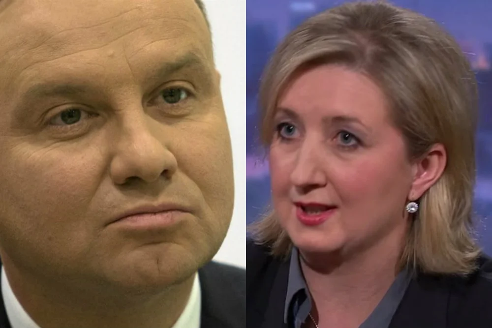 Rosalia Romaniec, dziennikarka Deutsche Welle, zadawała trudne pytania Andrzejowi Dudzie na Forum Polsko-Niemieckim.