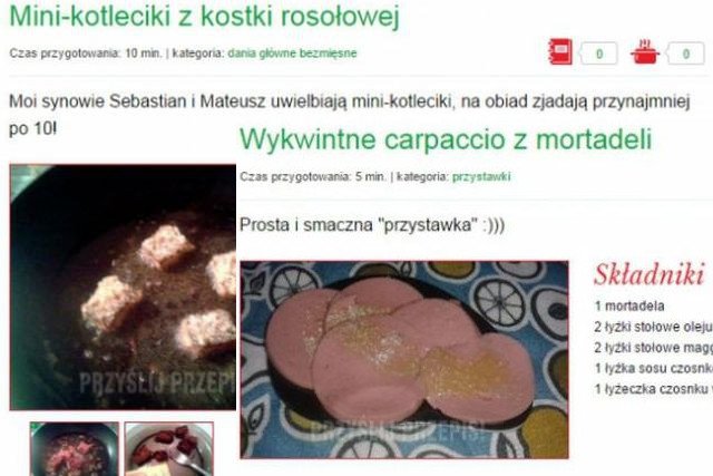 Przepisy pani i-Grażki są tak złe, że musiały stać się hitem internetu.