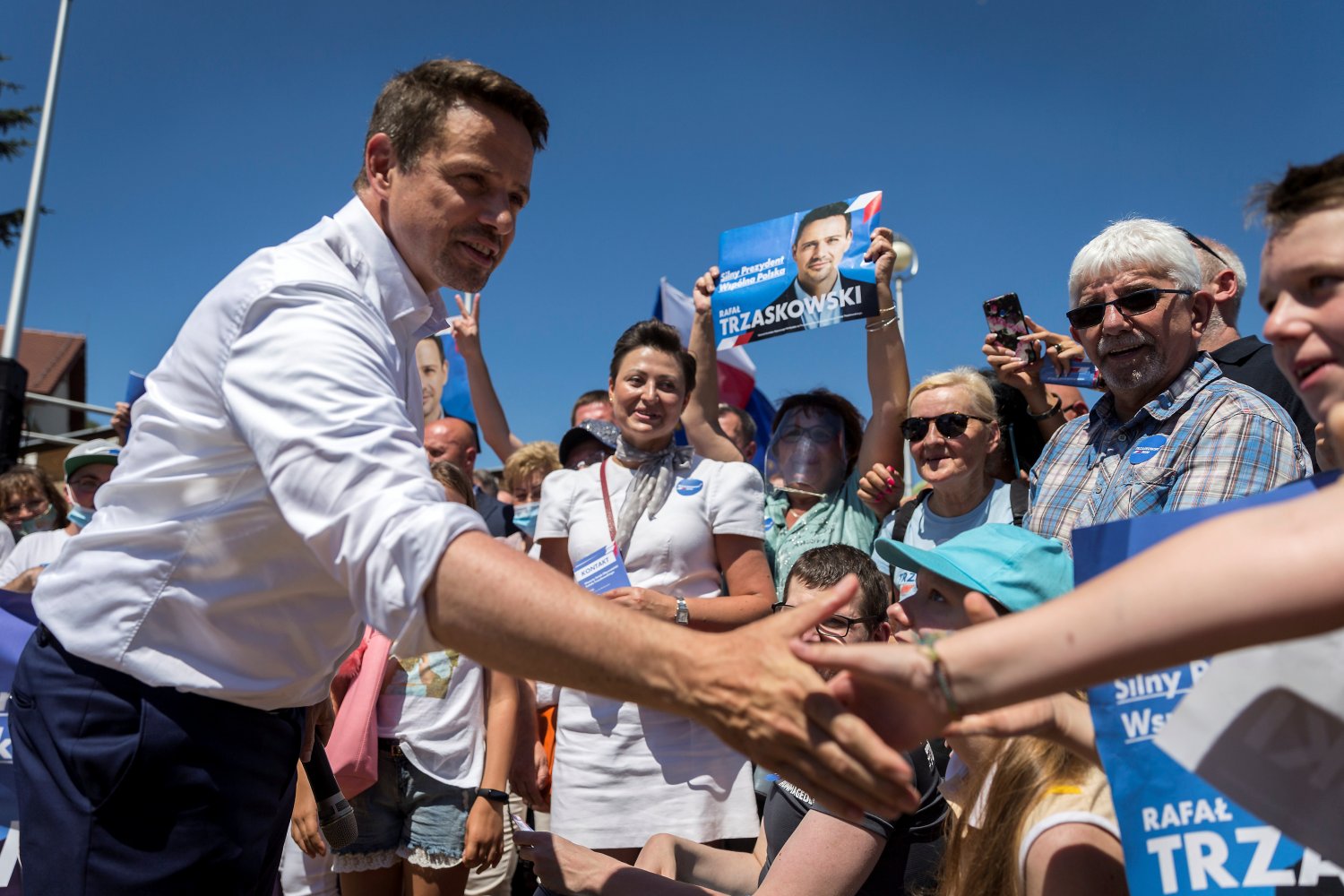 Rafał Trzaskowski w Obornikach Śląskich zwrócił się bezpośrednio do Jarosława Kaczyńskiego.