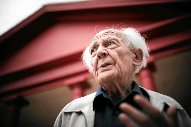 Profesor Zygmunt Bauman w Sejnach, rok 2011.