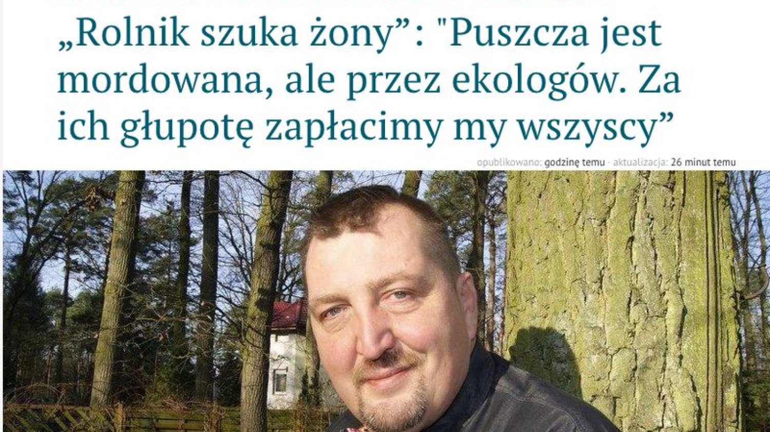 Na portalu braci Karnowskich Adam Kraśko wystąpił w roli eksperta od Puszczy Białowieskiej