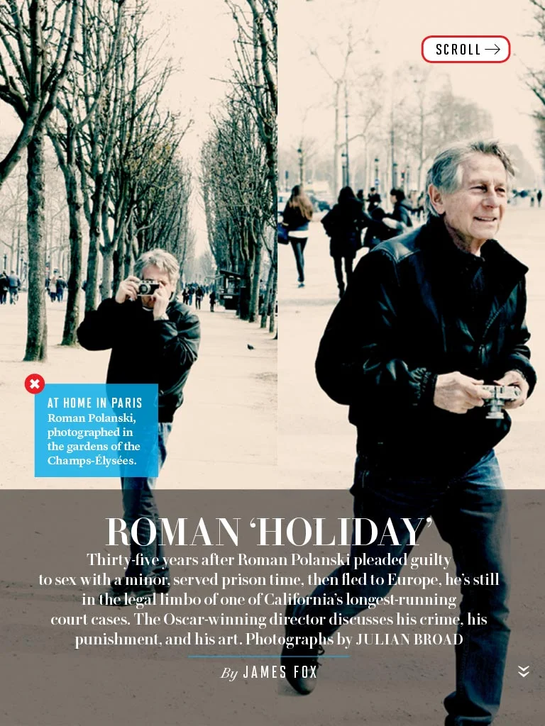 Roman Polański w "Vanity Fair"