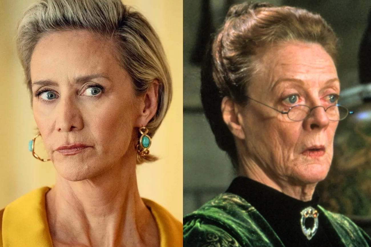 Janet McTeer w serialu "Kaos" i Maggie Smith w filmie "Harry Potter i Komnata Tajemnic"