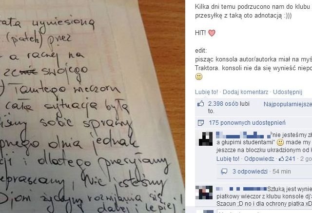 Polak potrafi! Akt studenckiej skruchy stał się hitem internetu.