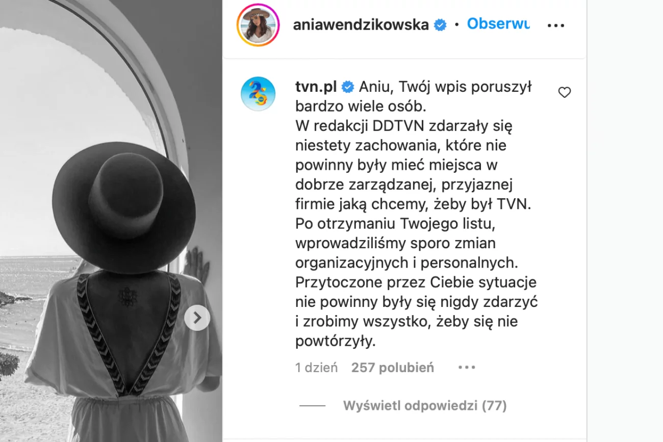 Agnieszka Fitkau-Perepeczko uderza w Wendzikowską w sprawie mobbingu