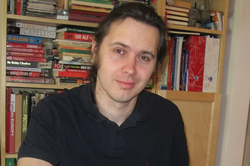 Marek Wawrzynowski, dziennikarz "Przeglądu Sportowego", autor książki "Wielki Widzew"