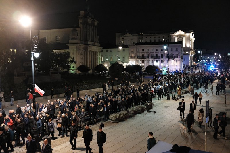 Na miasto wyszły tłumy.