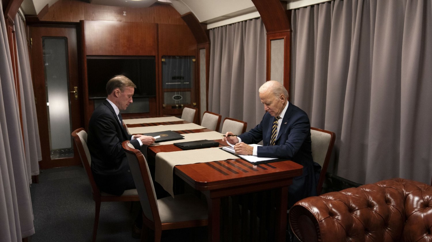 Joe Biden podróżował do Ukrainy pociągiem z Przemyśla.