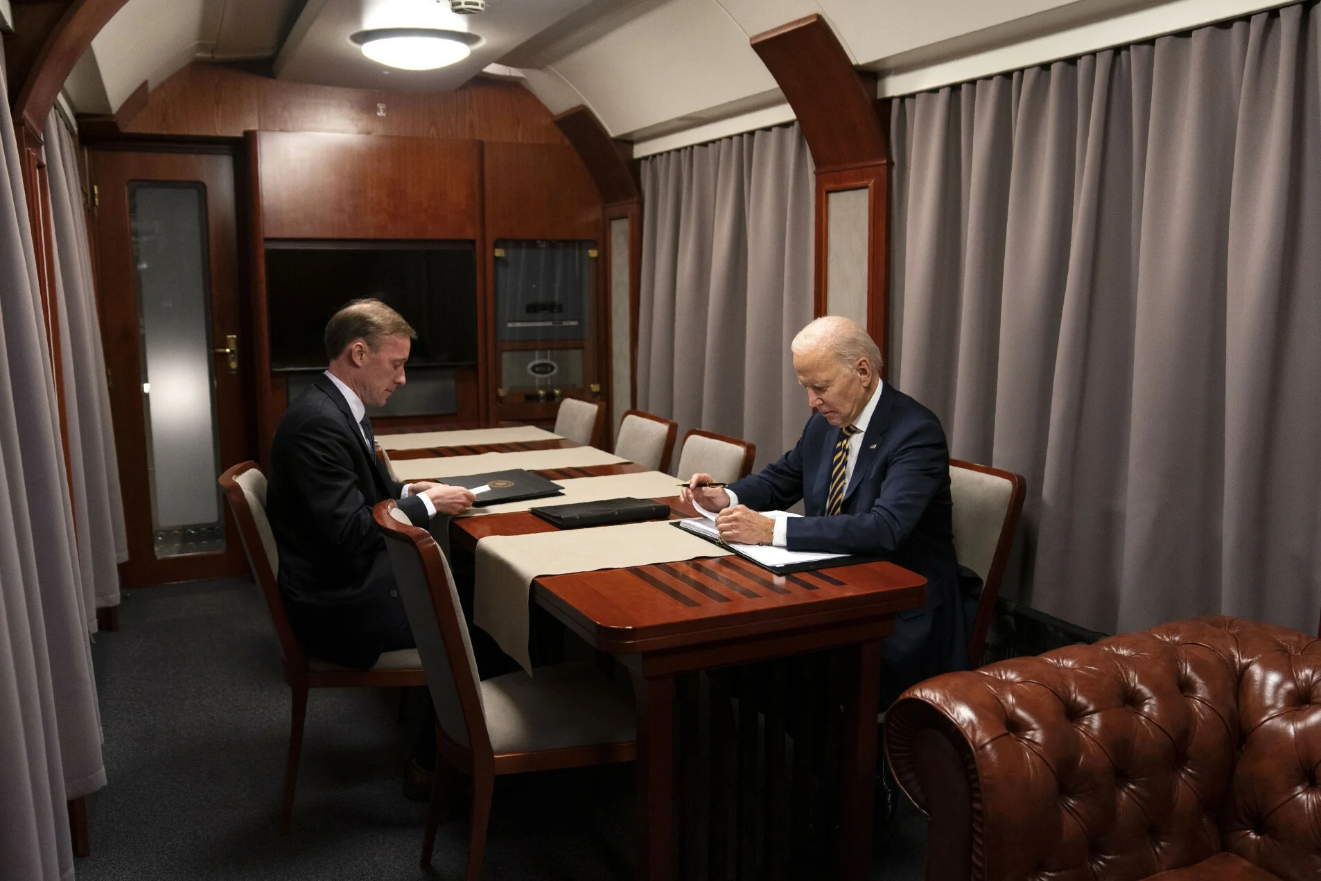 Joe Biden podróżował do Ukrainy pociągiem z Przemyśla.