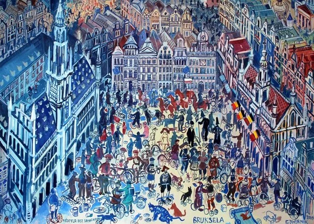 Edward Dwurnik, Bruksela, Galeria Sztuki Katarzyny Napiórkowskiej Galeria Katarzyny Napiórkowskiej .