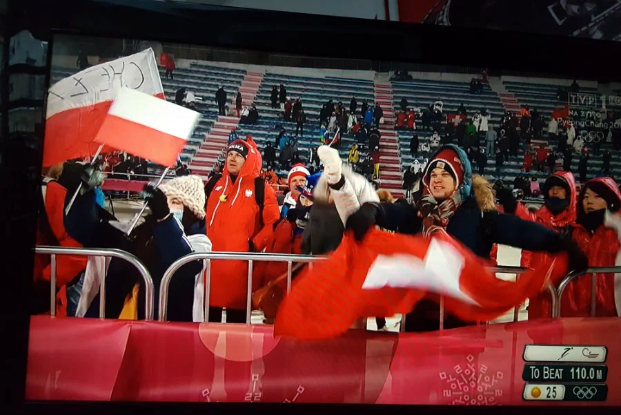 Konkurs skoków na Igrzyskach Olimpijskich w Pjongczang.