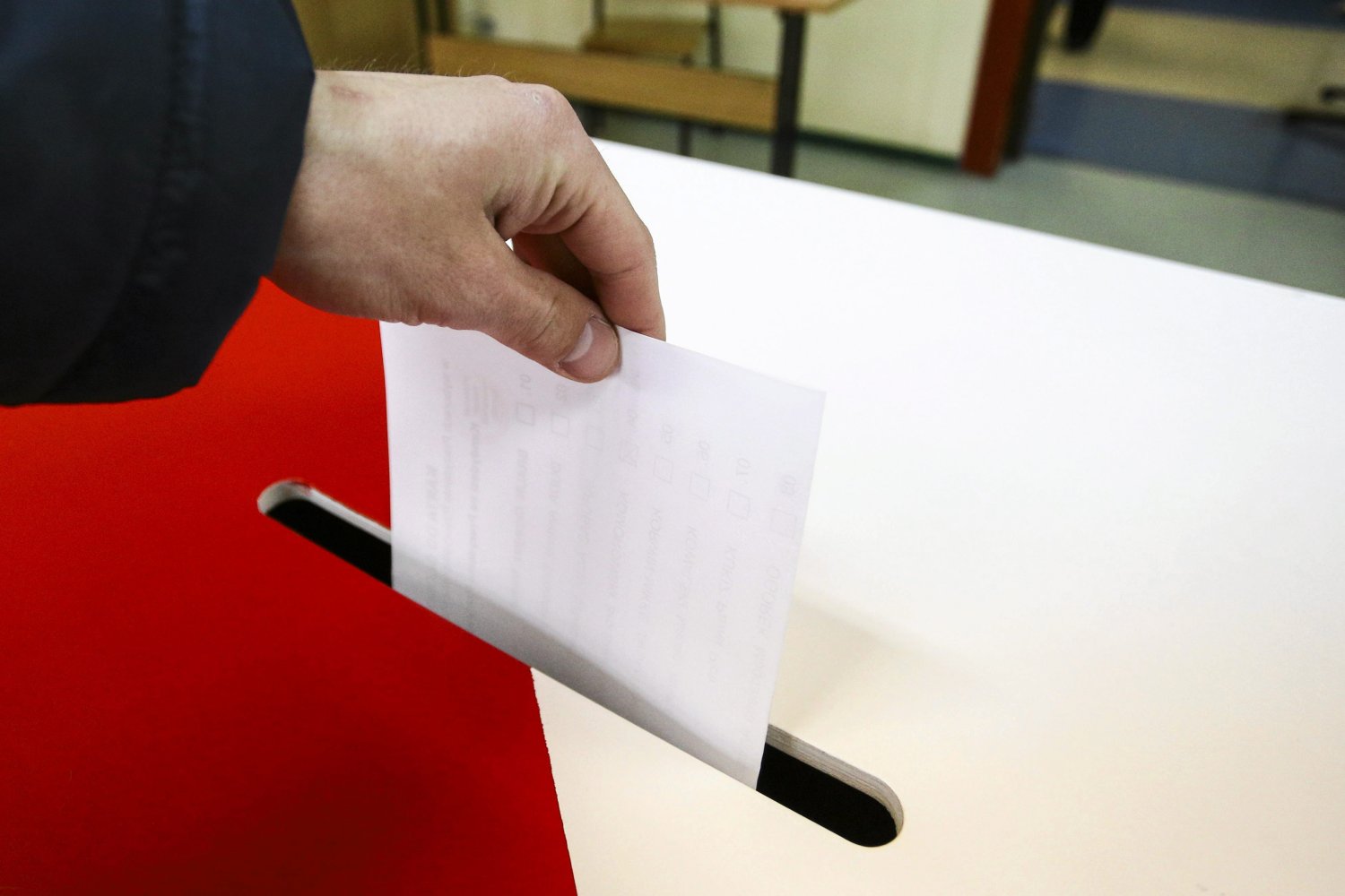 10.05.2015, obwodowa komisja wyborcza numer 892 na Białołęce .