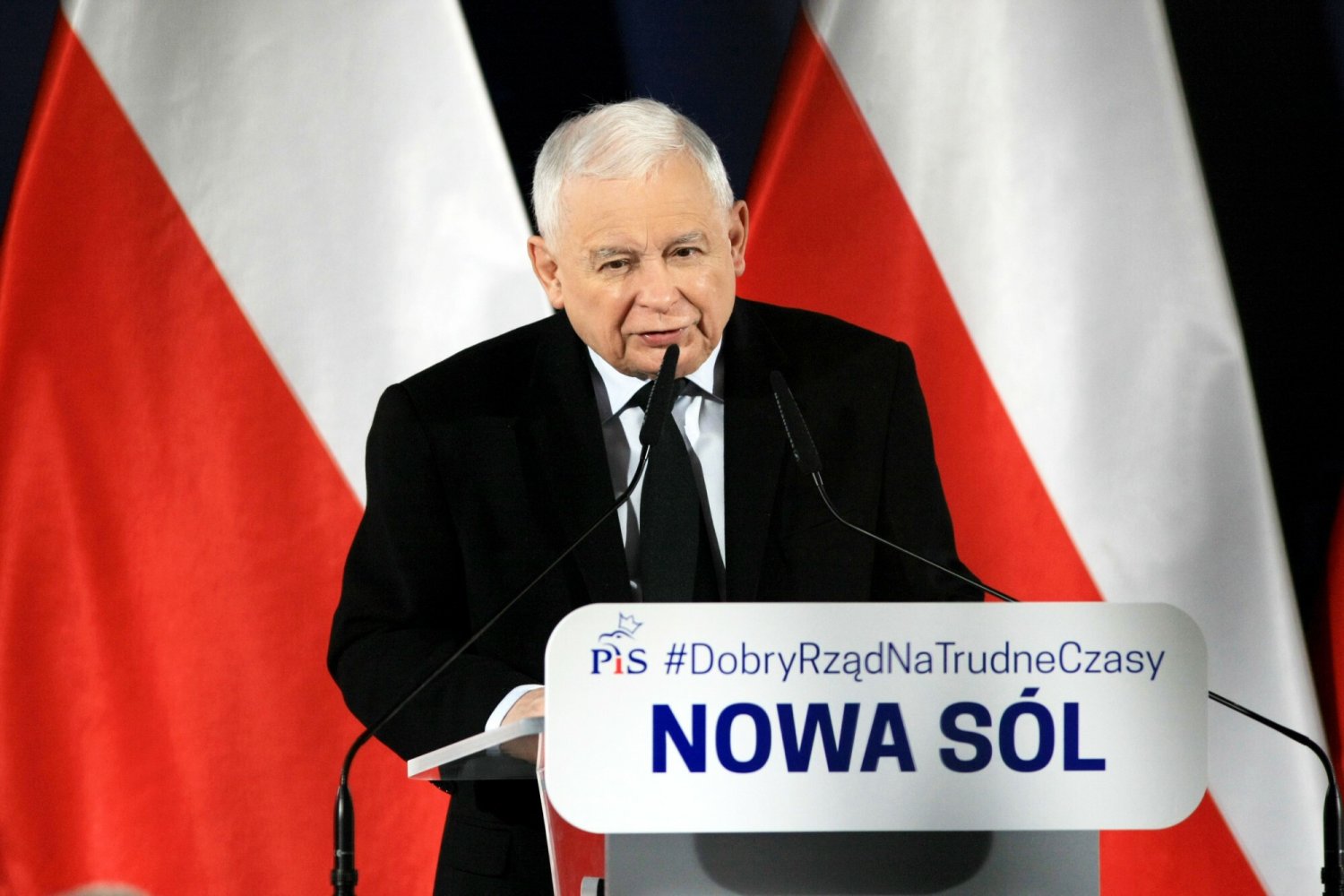 Jaroslaw Kaczynski podczas spotkania z mieszkańcami Nowej Soli po raz kolejny zaatakował lekarzy.