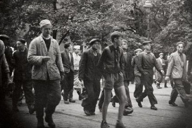 Uczestnicy protestów w Poznaniu, 28 VI 1956.