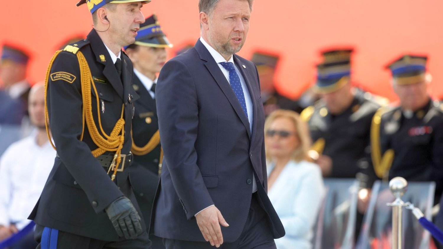 Minister Kierwiński pechowe przemówienie wygłosił podczas obchodów Dnia Strażaka