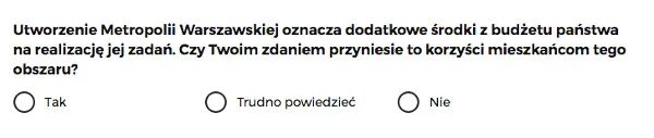 I kto odpowie na to pytanie "nie"?