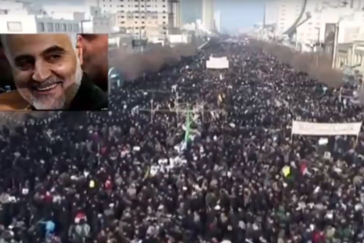 Gigantyczne tłumy zgromadziły się na uroczystościach żałobnych w Iranie