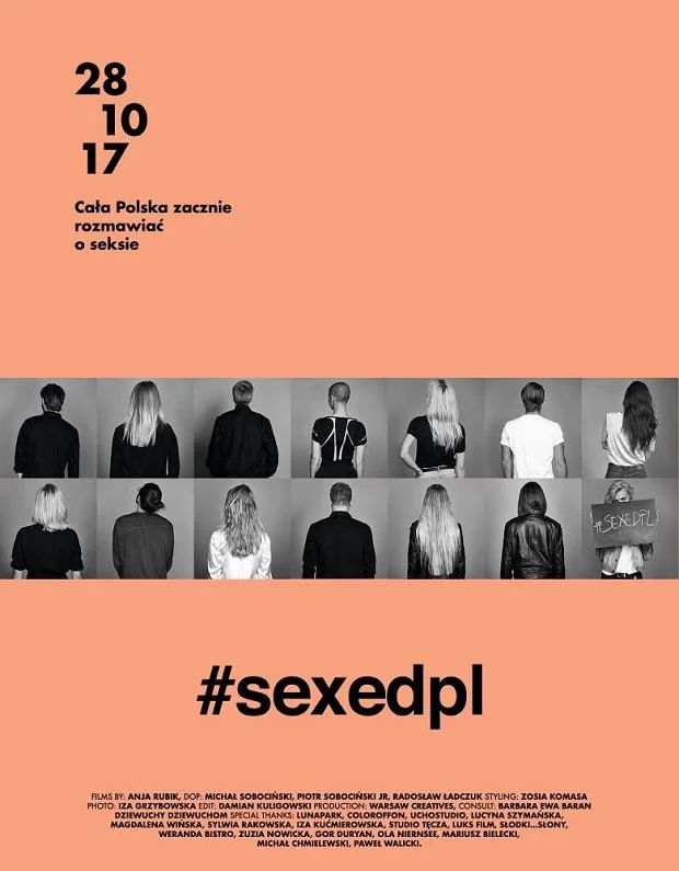 Anja Rubik #SEXEDPL – plakat kampanii