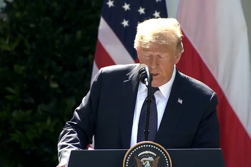 Donald Trump dokonał otwartej ingerencji w polską kampanię wyborczą. Donald Trump dokonał otwartej ingerencji w polską kampanię wyborczą.