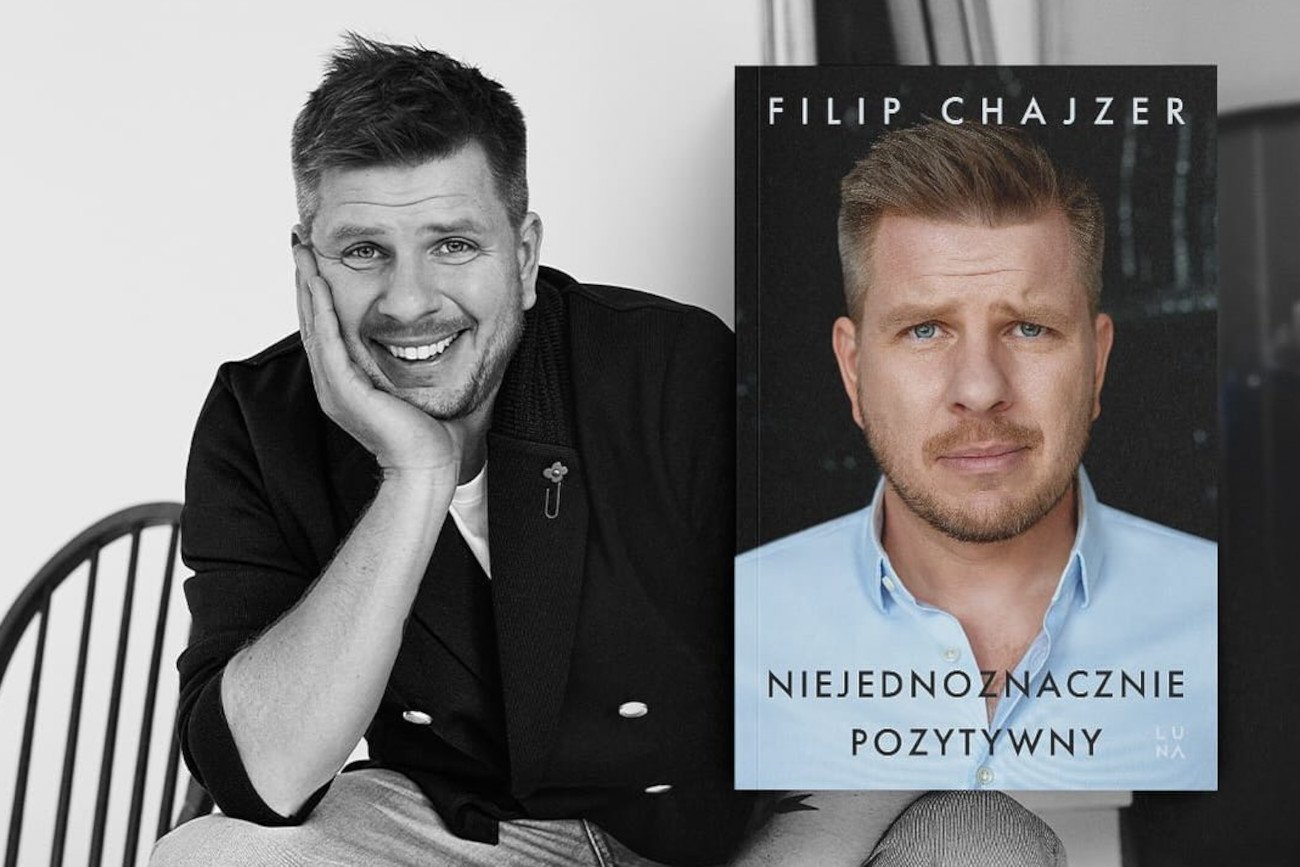 Książka "Niejednoznacznie pozytywny" Filipa Chajzera.