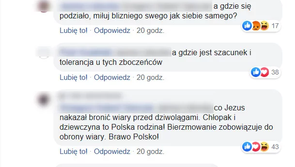 Komentarze internautów.