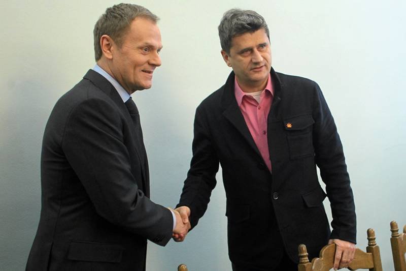 Janusz Palikot i Donald Tusk