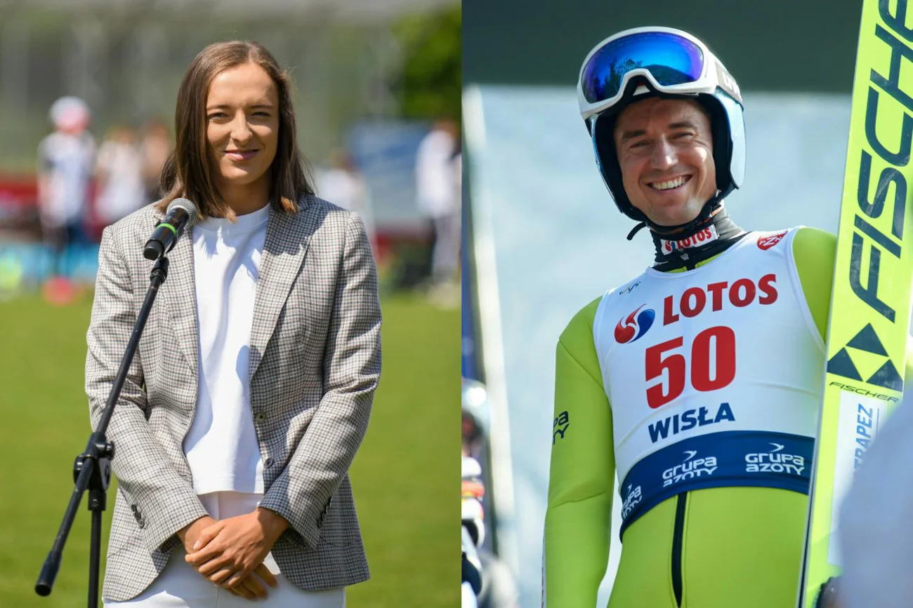 Iga Świątek i Kamil Stoch z humorem wymienili poglądy na temat uprawianych przez siebie dyscyplin.