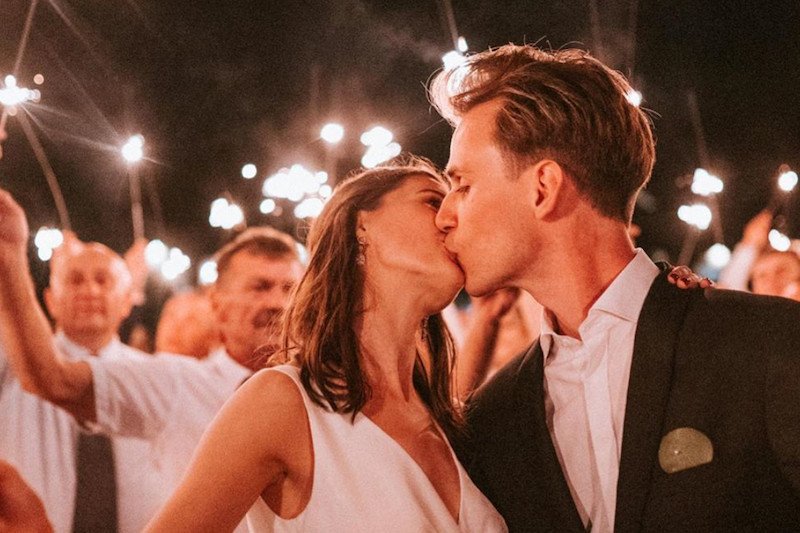 Aktor Marcel Sabat ze swoją żoną Natalią Filipczuk.