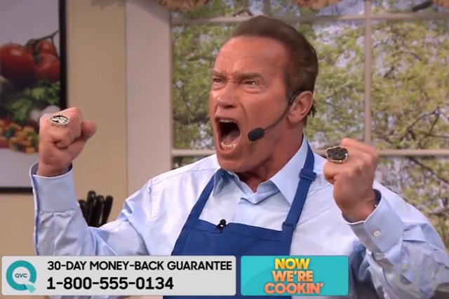 Arnold Schwarzenegger w telezakupach własnej roboty