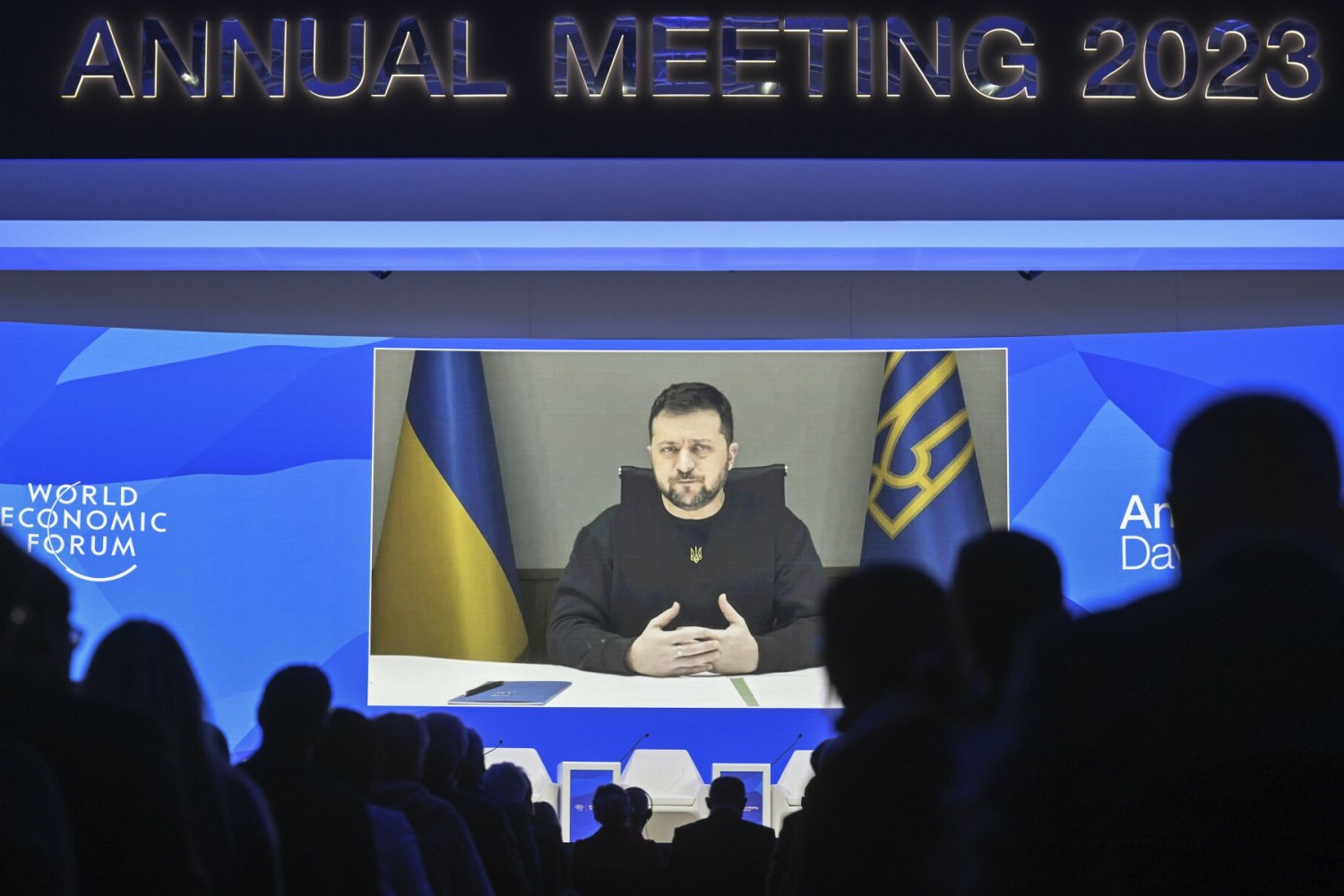 Wołodymyr Zełenski w Davos