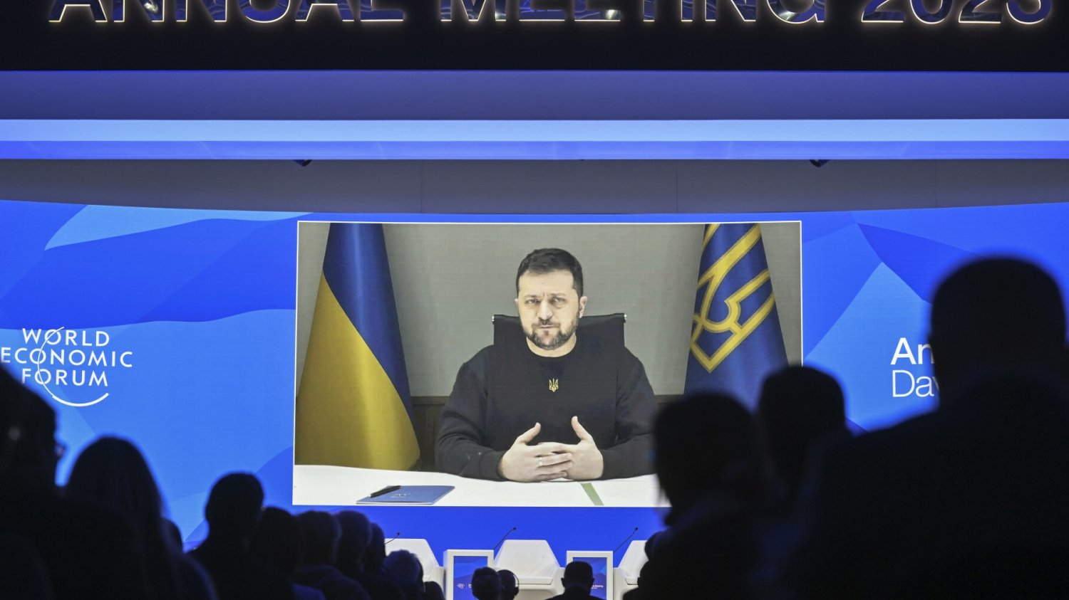 Wołodymyr Zełenski w Davos