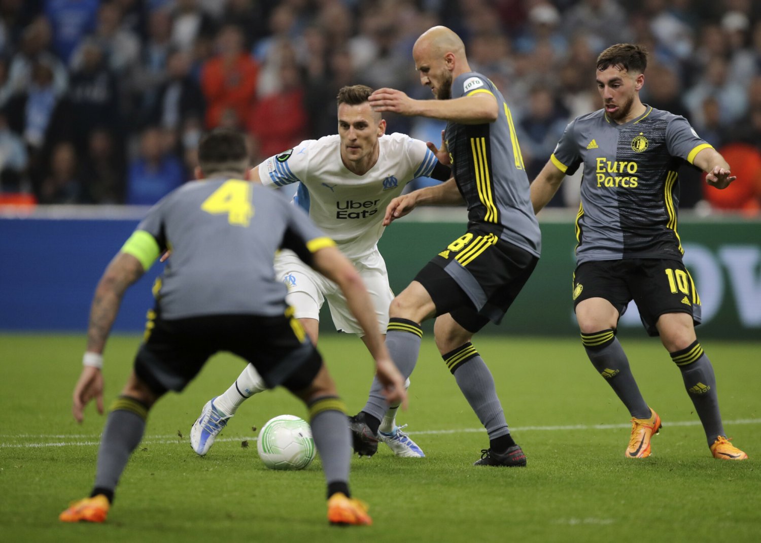 Arkadiusz Milik walczył z całych sił, ale Olympique Marsylia odpadło z Ligi Konferencji w półfinale