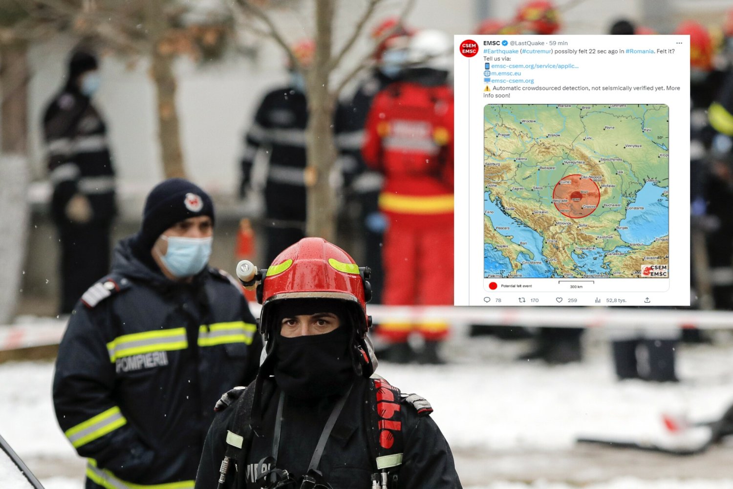 W Rumunii zastrzegła się ziemia.