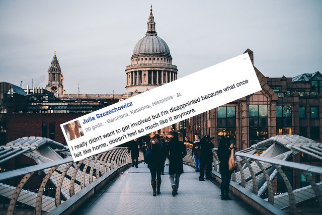 20-letnia Julia emocjonalnie komentuje referendum dotyczące wyjścia Wlk. Brytanii z UE.