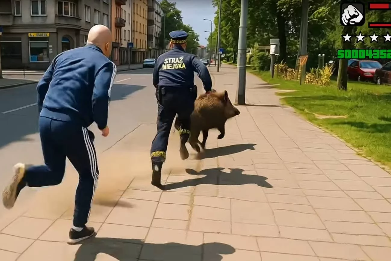Kadr z filmiku "GTA Polska - Zwiastun".