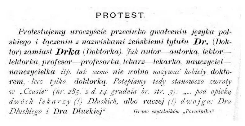 "Doktorka, co to za głupi nowoczesny wymysł?!"