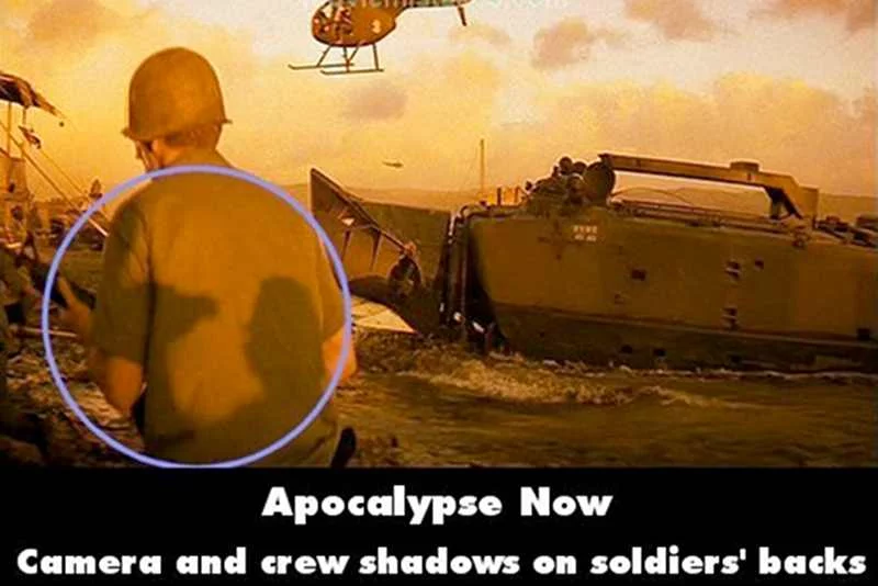 Cienie ekipy na plecach żołnierza to jedna z wielu pomyłek "Czasu Apokalipsy"